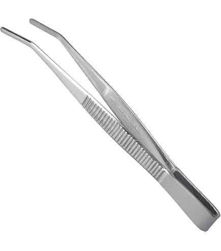 Amazon.co.jp: YRK No.137 Stainless Steel Tweezers, 7.1 inches (180
